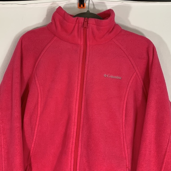 Columbia Pink Fluffy Zip-Up Sweater - Picture 2 of 10